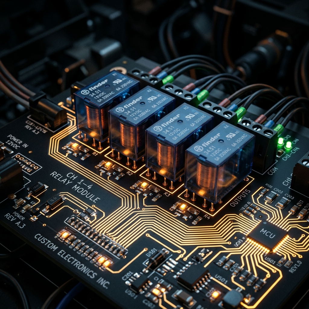 Multi-Channel Relay PCB